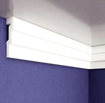 Молдинг настенно-потолочный экструд. Solid С21/60 белый (2м/ 60мм)