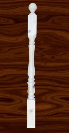 Столб граненый сосна 1160x80х80мм АВ вол