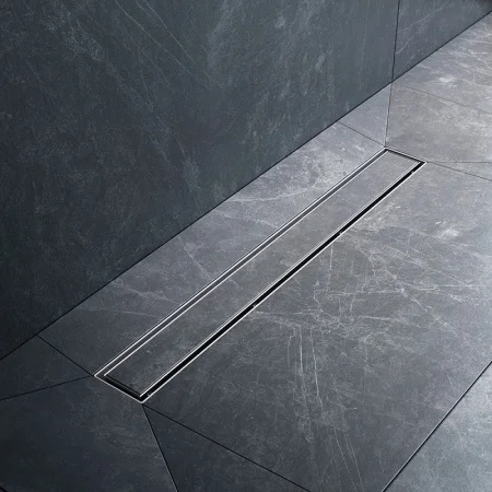 Трап для душа линейный универс затвор Tile 60см цвет сталь мат, комбо-затвор W01SC-U11-060-04SB Mast