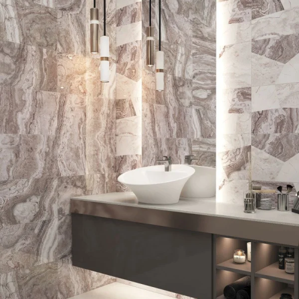 Плитка облицовочная Керамин Ода 2 300х600мм 1уп=1,98м2 1п=55,44м2 серый