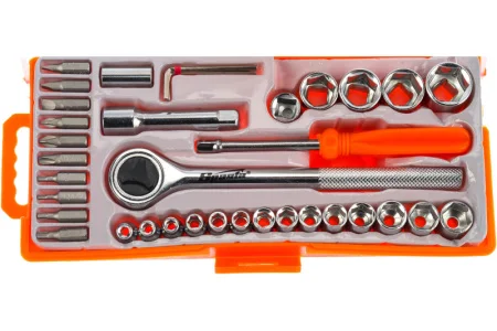 Набор инструмента 37предм. пласт. кейс Sparta 13541 *1