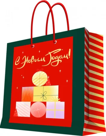 Бумажный пакет для сувенирной продукции с ламинацией, с шириной основания 33 cм, плотность бумаги 140 г/м2 33x26x14см 95776FE