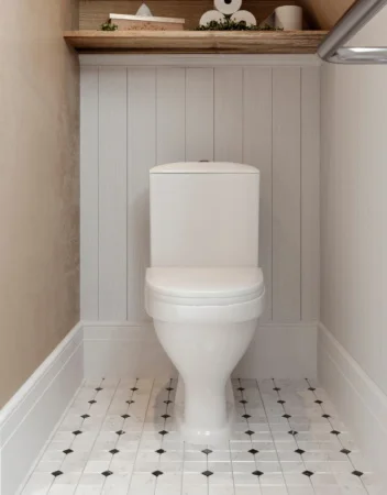 Унитаз-компакт Santeri Вест 1P2018S0000BF 1-реж. эконом, арматура, белый