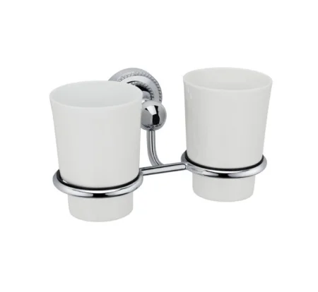 Стакан настенный двойной Fixsen Style FX-41107 керамика