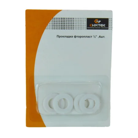 Прокладка фторопласт 1/2" (упак. 4 шт) в блистере