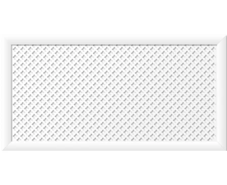 Экран для радиатора 1200х600х12 Готико белый