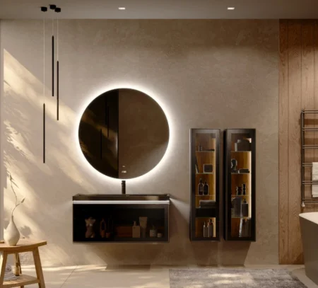 Тумба подвесная Notte 100 Not.01.100/P/A/JR 994х447х430мм антрацит