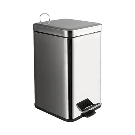 Ведро квадратное 12л с педалью Санакс 10812 хром