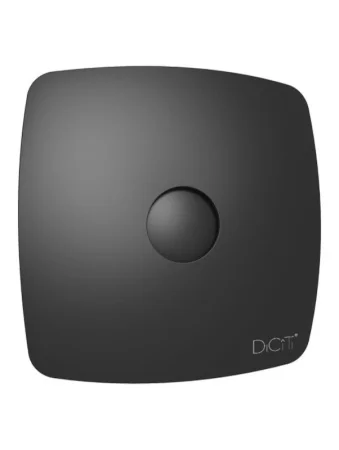 Вентилятор осевой вытяжной D100мм Rio 4C matt black (Era) *10