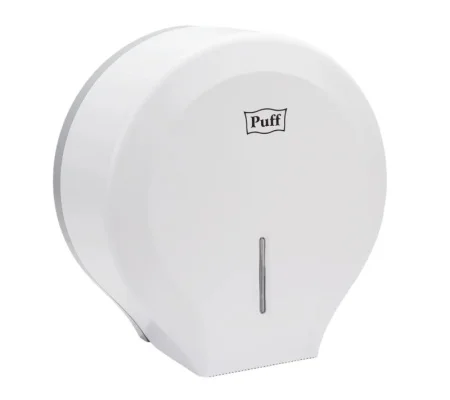Диспенсер для туалетной бумаги 7130 белый ABS-пластик с ключом (Puff) *1/20