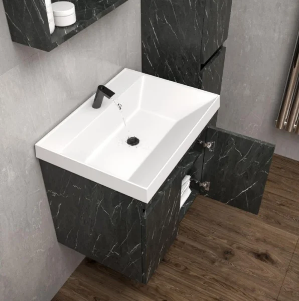 Комплект мебели IZEO 60 подвесной c дверцами (тумба + умывальник Дакота 60),  Креатель