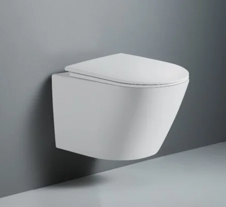 Унитаз подвесной D&K Rhein.Bach DT1476516 безободковый торнадо белый