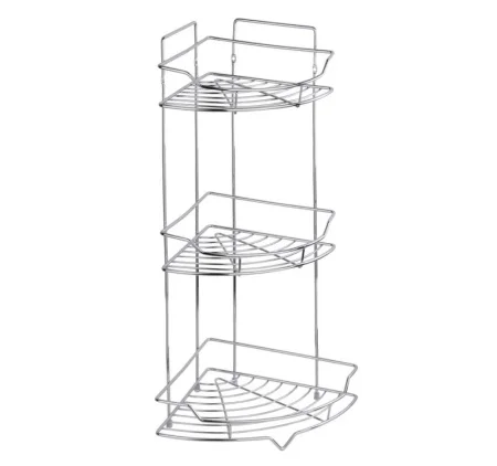 Полка угловая 3-яр Сектор хром Fora KOR-436