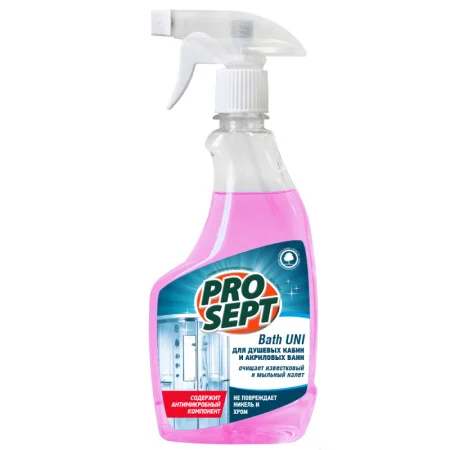 Средство для чистки душевых кабин и акриловых ванн 500мл спрей PROSEPT Bath Uni 225-0 *1/12