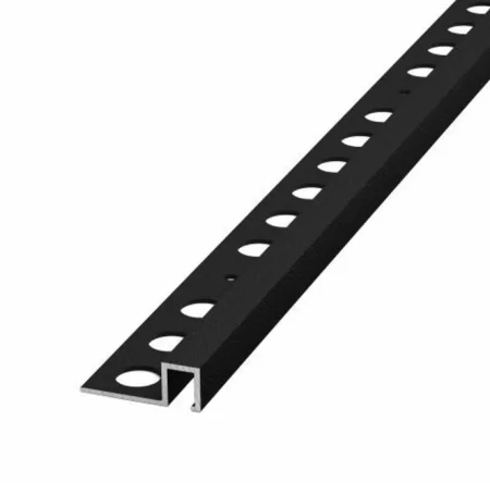 Профиль для кафеля алюм. окантовочный ПК 11-10.2700.15 черный