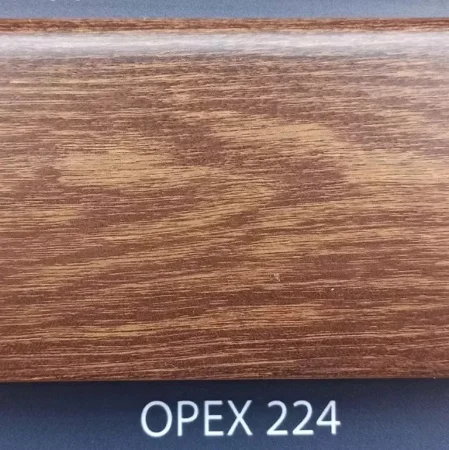 Заглушки для плинтуса (левая/правая) Комфорт Классик Софт 80мм 224 Орех (1пара/блистер)