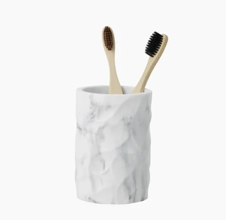Стакан для зубных щеток Fora White rock FOR-WRK044 полирезин
