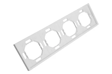 Рамка 4-м "Эмили" белый фарфор soft touch PFR00-5004-01 Stekker *1