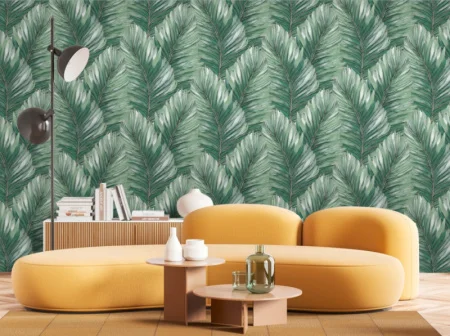 Обои компакт-винил Yalta 287313 1,06х10м листья зеленые