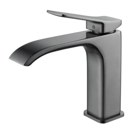 Смеситель для раковины Shevanik S4001T оружейная сталь