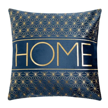 Наволочка декоративная Этель "Home" 42х42см цв.синий велюр 6917763 *1