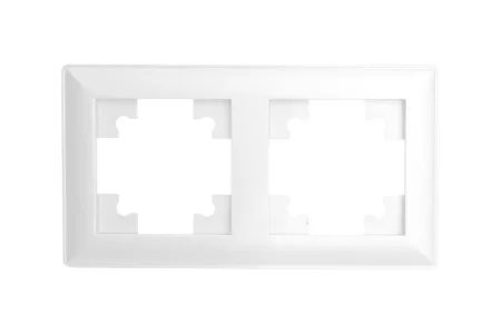 Рамка 2-м "Катрин" пластик белый PFR00-7002-01 Stekker *1