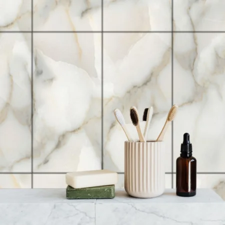 Панель SPC глянец Stella Kerama Мрамор браунтейн 560х280х2,5мм