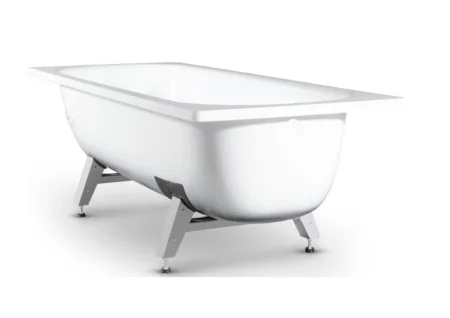 Ванна сталь 1600х700х400мм "Donna Vanna" белая орхидея в комп. с ножками DV-63901 (ВИЗ) *1/25