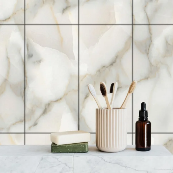 Панель SPC глянец Stella Kerama Мрамор браунтейн 560х280х2,5мм