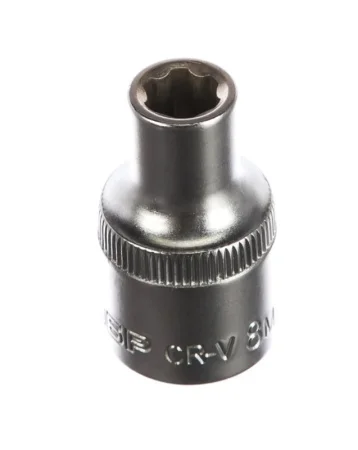 Головка торцевая 6-гранная 1/2 8мм сталь Cr-V Зубр Мастер Super Lock 27725-08