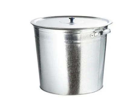 Бак оцинк 32 л для белья с решеткой и крышкой (Магнитогорск)