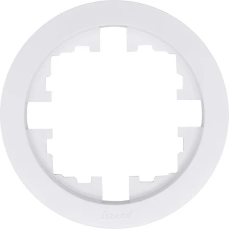 Рамка 1-м OSEN б/вст белая круглая Lezard 744-0200-146