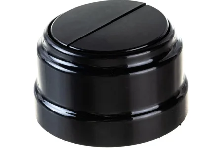 Выключатель 2-кл "Ретро" 10А ОУ А510-2202 черный (Bylectrica) *1