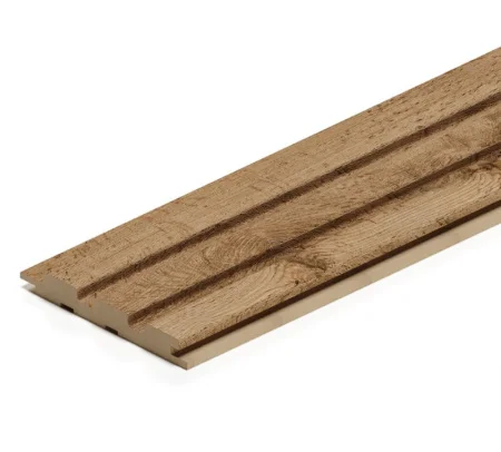 Панель стеновая реечная МДФ Stella Beats Light Пекан 2700x119x16мм