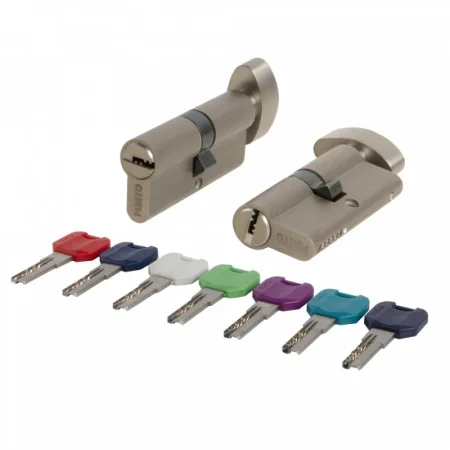 Цилиндровый механизм MaxPro7002Knob110mm(55+10+45) SN никель 7key с вертушкой