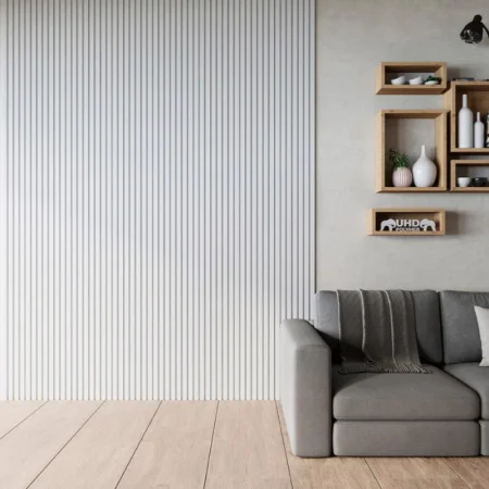 Панель 3D стеновая из полимера ультравысокой плотности 4 UHD 01/130L белая 130ммх3м