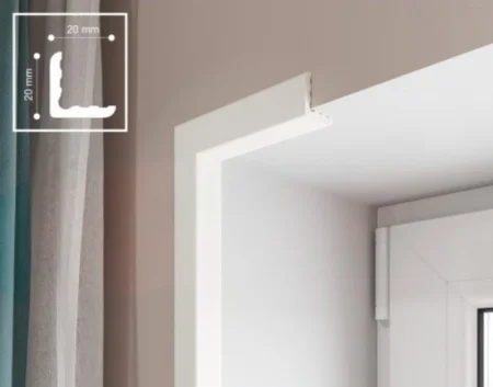 Уголок наружный из полимера ультравысокой плотности 5 UHD 33/30, белый, 30х30мм, 2.8м