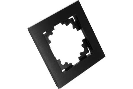 Рамка 1-м "Катрин" металл черный MFR00-7001-05 Stekker *1