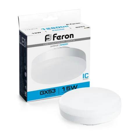 Лампа светодиодная LB-454 GX53 15W 175-265V 6400K 25869 (Feron) *1