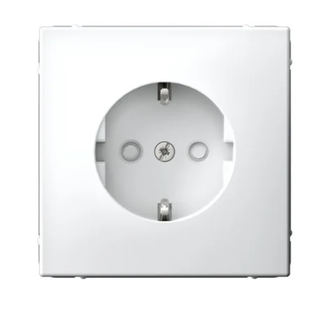 Розетка 1-м СП "Artgallery" с заземлением со шторками, 16А, механизм, белый GAL000145 (Systeme Elect