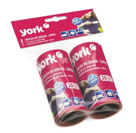 Сменный блок для ролика-щётки 20 листов YORK, 2шт.