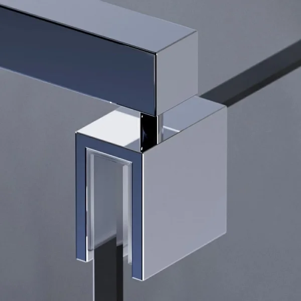 Душевая перегородка AM.PM Func W84WI-100-F1-MTE 100x200, стекло прозр. 8 мм + покрытие, профиль мат хром