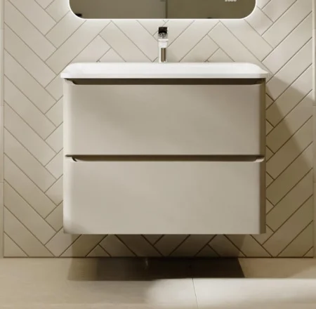 Тумба подвесная Welto 80 с 2 ящ. Wel.01.80.2/P/BRS/RL светло-коричневая