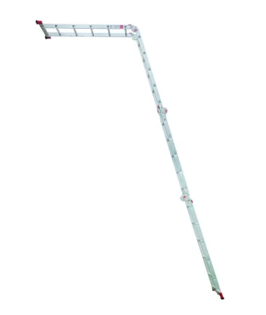 Лестница-трансформер 5 ступеней 4 секции ширина 400мм алюминиевая Новая Высота NV 3320 3320405