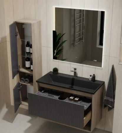 Пенал подвесной Tossony 140 Toss.04.140/P/DS-A/JR Дуб Самдал/Антрацит