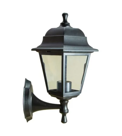 Светильник НБУ 04-60-001 У1 "Леда" (черный, прозрачное стекло)