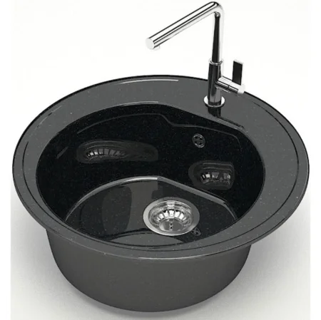 Мойка глянцевая Черая Z3Q4 Черный Granit BERGG Д-510мм, Ш-510мм, Г- 191мм