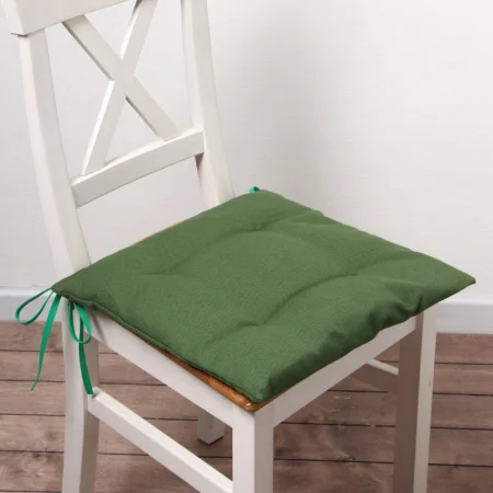 Сидушка на стул Этель Freedom green 42х42см, 56%лён, 44%хл 405 г/м2 10610016