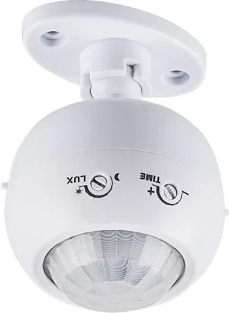 Датчик движения поворотный SEN16 1200W 8м 120°(гориз.) 360°(верт.) белый 22074 (Feron) *1