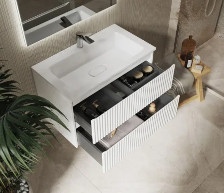 Тумба подвесная Coste 80 Cst.01.80/P/W/RL белая